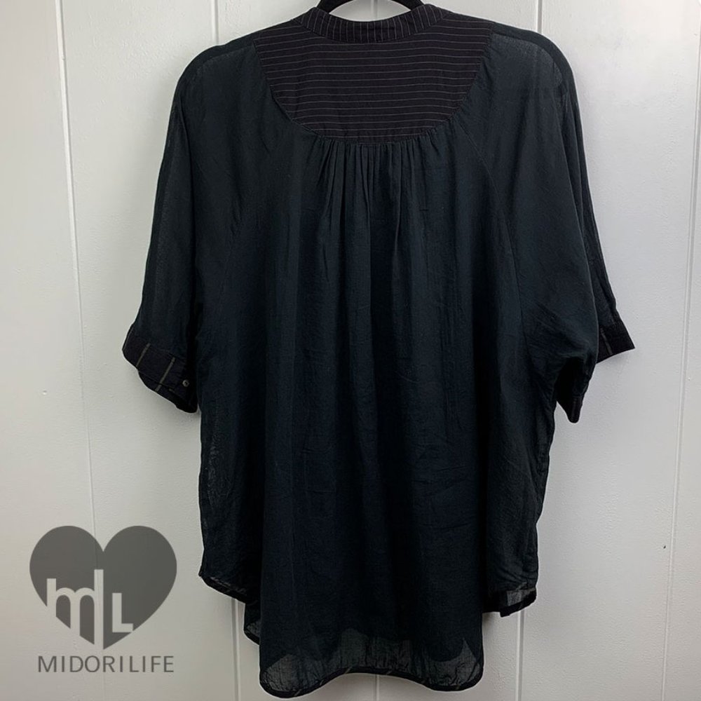 FREE PEOPLE Mixed Media Lace Button Down - Picture 2 of 6